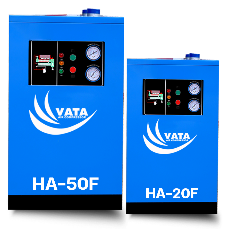 ผลิตและจำหน่าย เครื่องทำลมแห้ง Refrigerated Air Dryer แบรนด์  VATA รับประกัน 1 ปี พร้อมบริการดูแลหลังการขายและอะไหล่ทุกชิ้น จัดส่งฟรีกรุงเทพฯ-ปริมณฑล